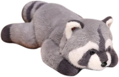 Raccoon Weighted Stuffed Animals,25.6 Inch Raccoon Plush Toy Doll,Stuffed Raccoon Plush Pillow Cute Weighted Raccoon Plushies Toys for Kids Boys Girls Birthday Gift, 113107QQ5ZL1I in Saudi Arabia