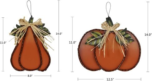 Morning View Fall Door Decor Pumpkin Welcome Sign Wood Autumn Hanging Wall Decorations Door Hanger Indoor Outdoor for Thanksgiving Wall Art Home Decor Porch in Kuwait