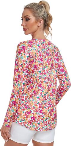 Women Long Sleeve Shirts, Sport Workout Shirt Crewneck, Lightweight Quick Dry Hiking Athletic Tops in Saudi Arabia