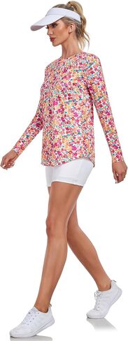 Women Long Sleeve Shirts, Sport Workout Shirt Crewneck, Lightweight Quick Dry Hiking Athletic Tops in Saudi Arabia