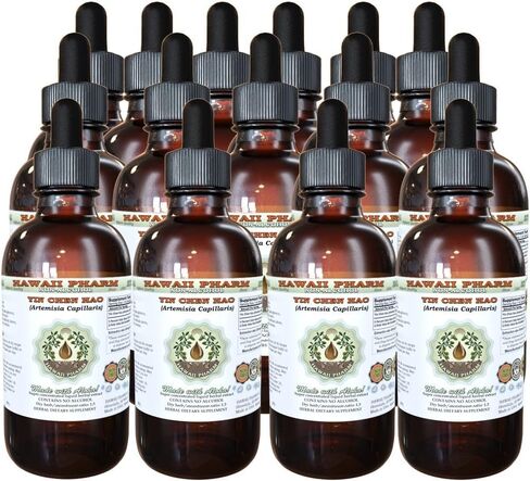 Yin Chen Hao Alcohol-Free Liquid Extract, Yin Chen Hao (Artemisia Capillaris) Dried Herb Glycerite Natural Herbal Supplement, Hawaii Pharm, USA 2 fl.oz in Kuwait