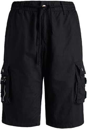 رجل تجريب قصير الصيف عارضة خفيفة الوزن سريعة الجفاف أسود XX-Large in Kuwait