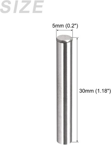 دبوس وتد METALLIXITY (5x30 مم) 10 قطع، 304 رف من الفولاذ المقاوم للصدأ يدعم أوتاد عناصر تثبيت - للأجهزة المعدنية، تركيب الأثاث، الصناعية، DIY in Kuwait