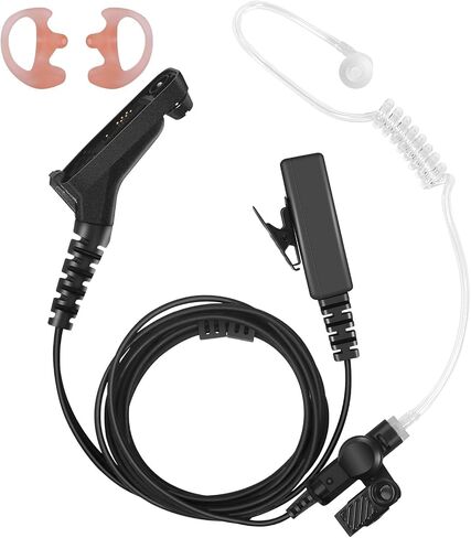 Replacement Coil Tube 2 Pack Replacement Clear Acoustic Tube for Two Way Radio Earpiece and Headset, Surgical Grade UV Resistant Clear Tube (Easy to Install)-HAOSHENGDA in Saudi Arabia