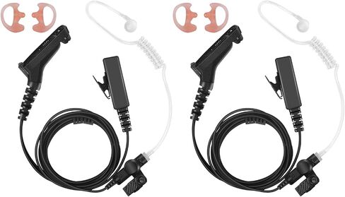 Replacement Coil Tube 2 Pack Replacement Clear Acoustic Tube for Two Way Radio Earpiece and Headset, Surgical Grade UV Resistant Clear Tube (Easy to Install)-HAOSHENGDA in Saudi Arabia