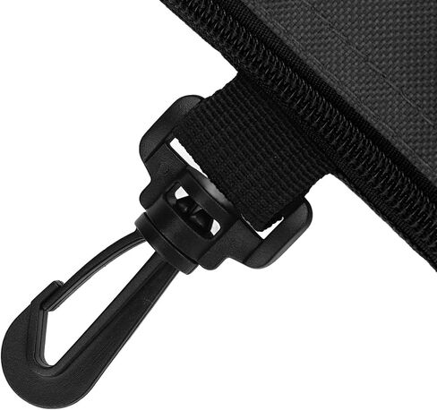 OUKENS Golf Tee Bag, 8 x 6.6in Cloth Golf Tee Pouch Portable Zipper Golf Ball Bag Multi Pocket Golf Tee Hand Bag with Clip for Men Women in Kuwait