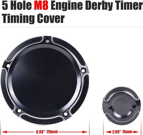 Goldfire M8 Derby Timing Timer Cover For H-D Touring Electra Road King Glide FLTRX 2017-2020 (Skull) in Saudi Arabia