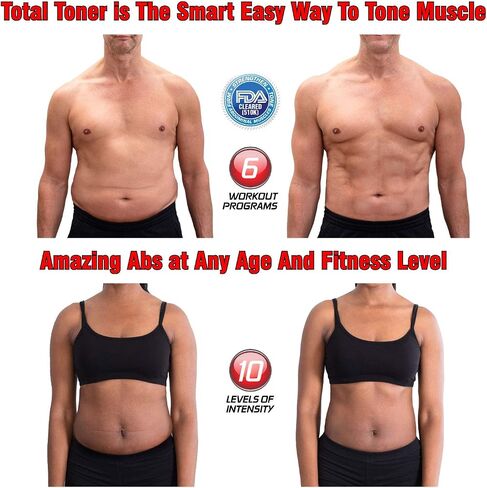 ABS Stimulator, EMS Abdominal Toning device, Rechargeable Wireless EMS Muscle Stimulator, FDA Cleared, Abs trainer, USB Charging, Muscle Pulse trainer, body, abdominal muscle toner in Saudi Arabia