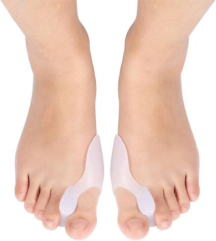 مجموعة جل لحماية ورم إصبع القدم الكبير للرجال والنساء، مصحح ورم إصبع القدم الكبير لعلاج إصبع القدم المطرقة، وأصابع القدم المتداخلة وأصابع القدم الملتوية، للاستخدام ليلاً ونهارًا للجري والنوم in Kuwait