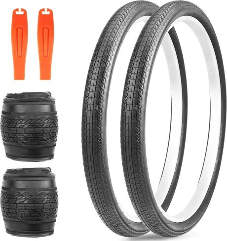 ZUKKA 20/24/26×1.75 Bike Tire Bike Tire MTB Mountain Foldable Replacement for Mountain Bike Kids Bike, Crusier Bike, Commuter Bike in Saudi Arabia
