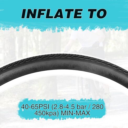 ZUKKA 20/24/26×1.75 Bike Tire Bike Tire MTB Mountain Foldable Replacement for Mountain Bike Kids Bike, Crusier Bike, Commuter Bike in Saudi Arabia