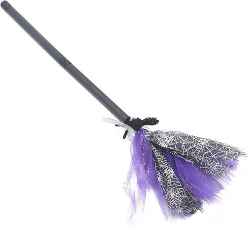 MAGICLULU 1Pc Halloween Witch Broom Plastic Witch Broomstick for Halloween in Saudi Arabia