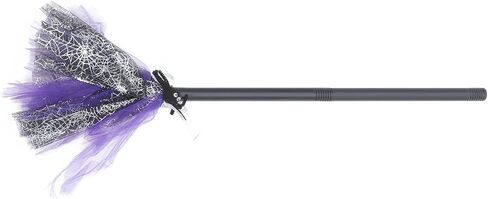 MAGICLULU 1Pc Halloween Witch Broom Plastic Witch Broomstick for Halloween in Saudi Arabia