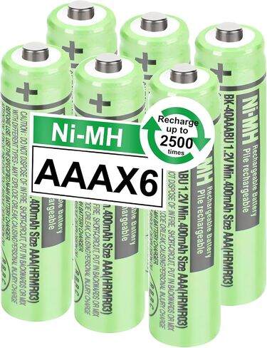 OSIM 4Pack BK-40AAABU Ni-MH AAA Rechargeable Batteries 400mah AAA Ni-MH Rechargeable Batteries 1.2V for Panasonic Cordless Phones, Remote Controls, Electronics in Saudi Arabia