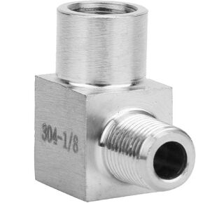 BSPP Elbow Connector Female To Male Thread Pipe Fitting Adapter for Air Pipe Connection Pneumatic Equipment(1/8")