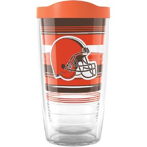 Tervis Traveler NFL Cleveland Browns - Hype Stripes Triple Insulated Insulated Tumbler Travel Cup Keeps Drinks Cold & Hot, 20oz, Stainless Steel