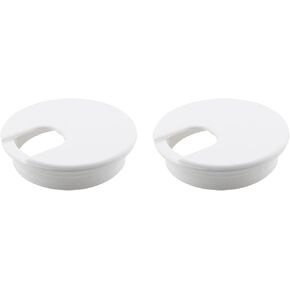 5PCS Plastic Cover Desk Wire Cord Cable Grommets Hole Cover Office PC Desk Cable Cord Organizer for Office PC Desk Cable Cord Organizer
