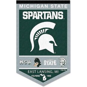 College Flags & Banners Co. Michigan State Spartans Heritage History Banner Pennant