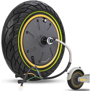 GYL 500W Drive Power Hub Motor With Solid Tire, Replacement for Ninebot Max G30LP G30P Electric Scooter Rear Wheel, 60/70-6.5 10x2.5 Inch Rubber Tire, Anti-slip, Explosion-proof Durable