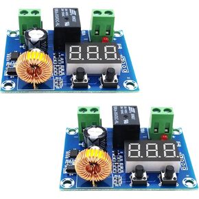 2Pcs XH-M609 Digital Low Voltage Protector Disconnect Switch,DC 12V-36V Voltage Protection Module Over-Discharge Circuit Protection Module with Digital Display