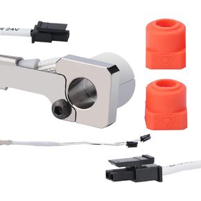 POLISI3D 24V 50W CHC Smooth Bore Ceramic HeaterCore Heatblock Kit High Temperature Resistance up to 320°C Compatible with RapidChange REVO Hotend or Extruder 3D Printer (104NT-4)
