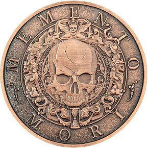 Memento Mori Carpe Diem Stoicism Collectible Coins Antique Finish Official Gift for Daily Stoic Practice Medal