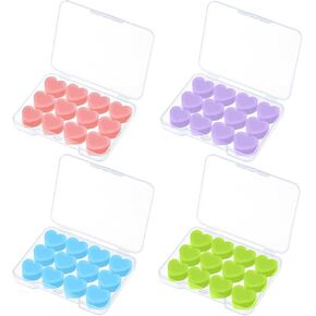 48 قطعة سدادات أذن سيليكون قابلة لإعادة الاستخدام وقابلة للتشكيل وعازلة للضوضاء سدادات أذن ناعمة تحجب الصوت للنوم والطائرات والسباحة والحفلات الموسيقية والسفر in Kuwait