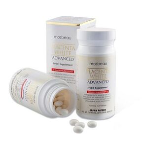Placenta White Adv Supplement 650mg 120 Tabs by Mosbeau
