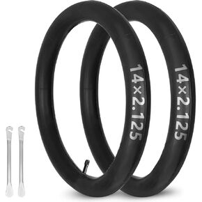 14X2.125 Inch Bike Tube for Electric Bike, 2 Sets 14X2.125 Fat Bike Bicycle Inner Tube Electric Bike Tubes Electric Scooter Tube