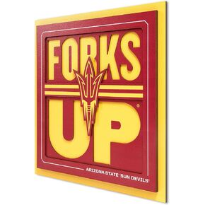 YouTheFan NCAA Arizona State Sun Devils Slogan Series 3D Wall Art