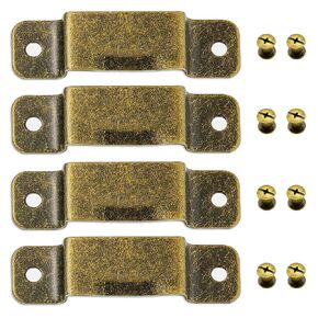 4PCS Small Metal Tape Measure Holder Clip Measuring Tape Belt Holder Occidental Measure Holster with Rivets for Drill Leather Pocket Tool, Black