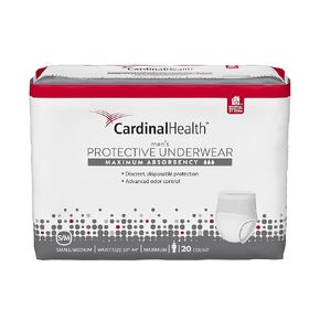 Cardinal Maximum Absorbency Protective Underwear for Men, Medium, 32 - 44", 95 - 185 lbs REPLACES ZR
