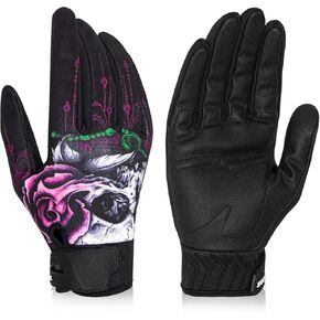 RIGWARL 10F°- 50F°Upgraded Winter Gloves Warm Waterproof, Thermal Cotton Cycling Gloves for Men Women with Touch Screen, Cold Weather Drving Gloves for Runing Camping Hiking Bike Walking Skiing Snow