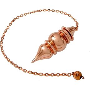Unique Design Copper Metal Cone Point Openable Pendulum. Healing Reiki Pendulum For Divination and Dowsing..