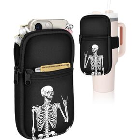 Water Bottle Pouch Backpack for Stanley Quencher Cup - 40 30 oz Tumbler Bag Purse Fanny Pack Wallet for Phone Keys Gym Accessories