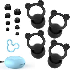 Kids Ear Plugs 2 Pairs(6-12 yrs), Earplugs for Children or Adult with Small Ear Canals, Reusable Silicone Noise Canceling Ear Plugs for Concerts/Flying/Study/Noise Sensitivity/Anxiety(Purple+Purple)
