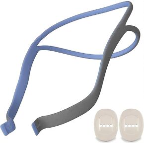 Replacement Headgear Compatible with Airfit P10 Nasal Pillow Mask, Headgear for CPAP mask Strap with 2 Clips, Soft Comfortable Unisex CPAP Replacement Headgear Strap(Without Mask)