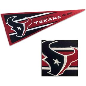 WinCraft Houston Texans Embroidered and Sewn Pennant