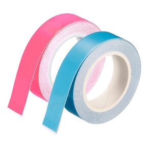MECCANIXITY Glow in The Dark Tape 9.8 Ft x 0.5 Inch Luminous Fluorescent Tape for Night Outdoors Indoors Decorations Signs, Blue/Pink Pack of 2