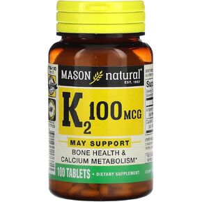 MASON NATURAL Vitamin K2 100 mcg