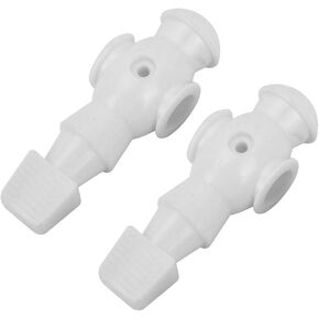 Agatige 2PCS Table Soccer Men Player, 4.1x1.4inch Foosball Replacement Players Plastic Foosball Man Table Guys Man Soccer Player Part for Table Fun Game Toys, White