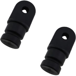 2PCS Marine Yacht Black Nylon Solid Plug 3/4 Inch Outer Diameter Suitable for Boat Ship Yachts Hardware Fitting