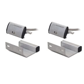 Seco-Larm SM-4201-LQ Pack of 2 Track-Mount Overhead Door Magnetic Contact Switches, Rugged Aluminum Housing, 36" Wire Leads, for Closed-Loop Circuits, 3" Gap, Weatherproof, Mounting Bracket Included