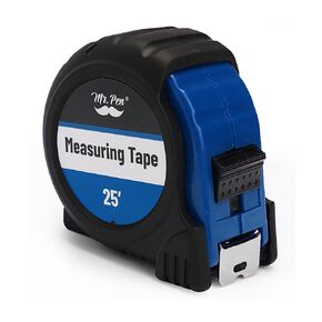 Mr. Pen- Tape Measure, 25-Foot, Dark Blue, Steel Measuring Tape, Tape Measure with Fractions, Easy Read Tape Measure, Tape Measure 25 ft, Steel Tape Measure, Retractable Measuring Tape Retractable