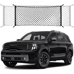 Trunk Cargo Net Net Compatible with GMC Yukon & Yukon XL Denali SLE SLT AT4 New 2024 2023 2022 2021 2020 2019 2018 2017 2016 2015 Car Rear Nylon Mesh Tailgate Netting