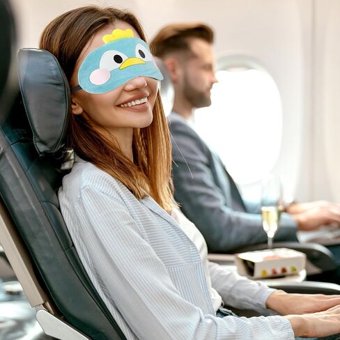 4 Pieces Plush Sleeping Eye Masks for Sleep Cute Animal Eye Mask Bulk Comfortable Sleep Eye Cover Sleep Mask for Kids Women Men Soft Furry Eye Blindfold for Travel Nap Sleepover Party Supplies in Saudi Arabia