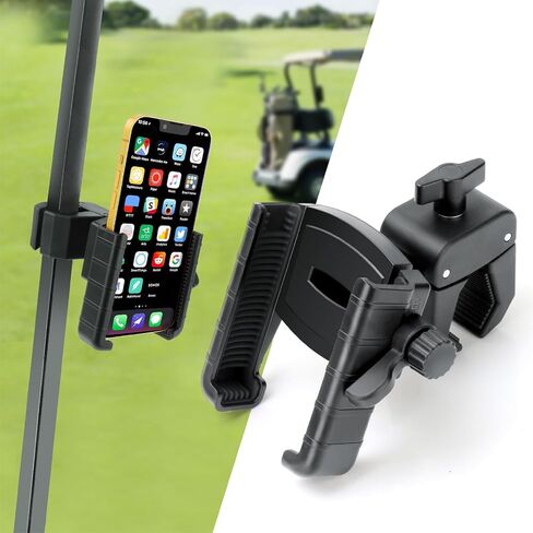 Golf Cart Phone Holder, Cell Phone Holder Mount Compatible with EZGO/Club Car/Yamaha, Universal Compatible with iPhone Galaxy Google Pixel, Golf Cart Accessories Fit for Smart Phones, Red in Saudi Arabia