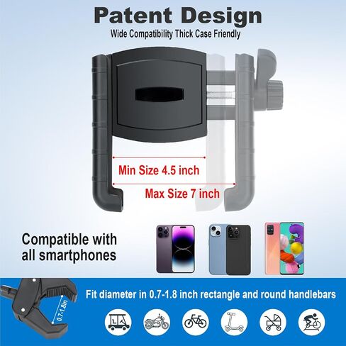 Golf Cart Phone Holder, Cell Phone Holder Mount Compatible with EZGO/Club Car/Yamaha, Universal Compatible with iPhone Galaxy Google Pixel, Golf Cart Accessories Fit for Smart Phones, Red in Saudi Arabia