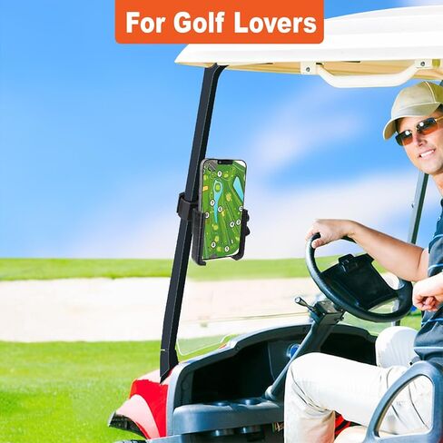 Golf Cart Phone Holder, Cell Phone Holder Mount Compatible with EZGO/Club Car/Yamaha, Universal Compatible with iPhone Galaxy Google Pixel, Golf Cart Accessories Fit for Smart Phones, Red in Saudi Arabia