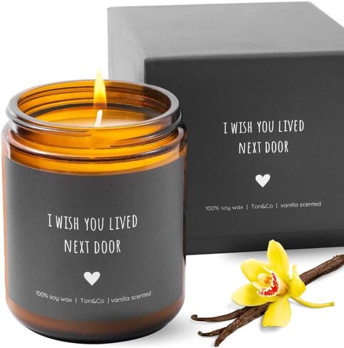 I Wish You Lived Next Door, Friendship Candle, Birthday Gifts for Women Best Friends, Christmas Gifts for Women, Vanilla Candle in Saudi Arabia